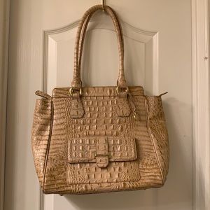 Brahmin crocodile embossed leather purse